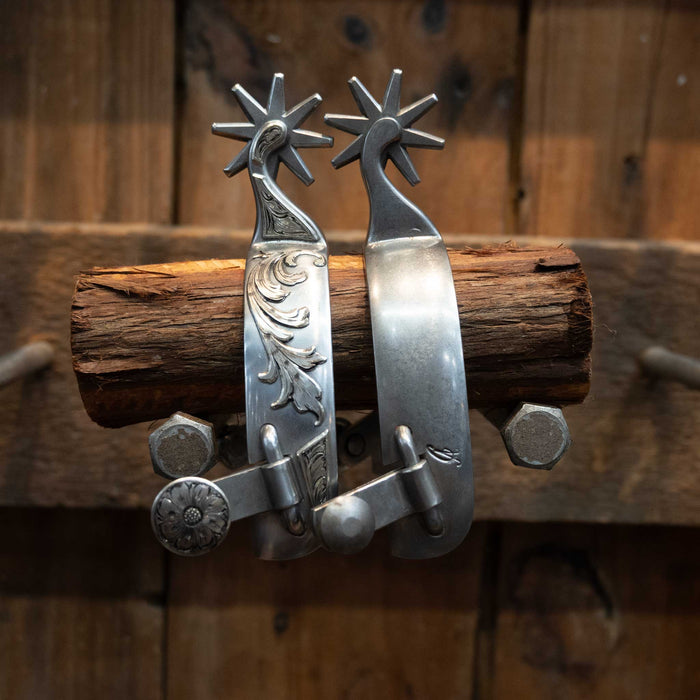 Cody Anthony Silver Mounted 8pt. Spurs