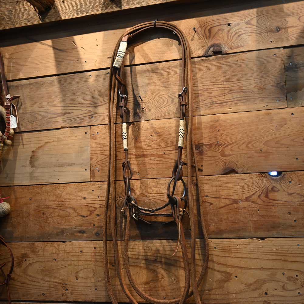 Bridle Rig - Dutton D-Ring Copper Inlay Twisted Snaffle - RIG458 Tack - Rigs Dutton   