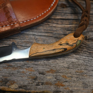 Justin Wiley Handmade Knife with Leather Sheath WK004 Knives Justin Wiley   