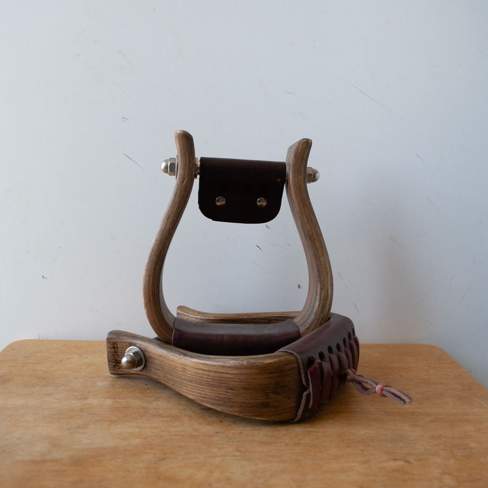 Used Jeff Smith Wooden Stirrups Sale Barn stirrups   