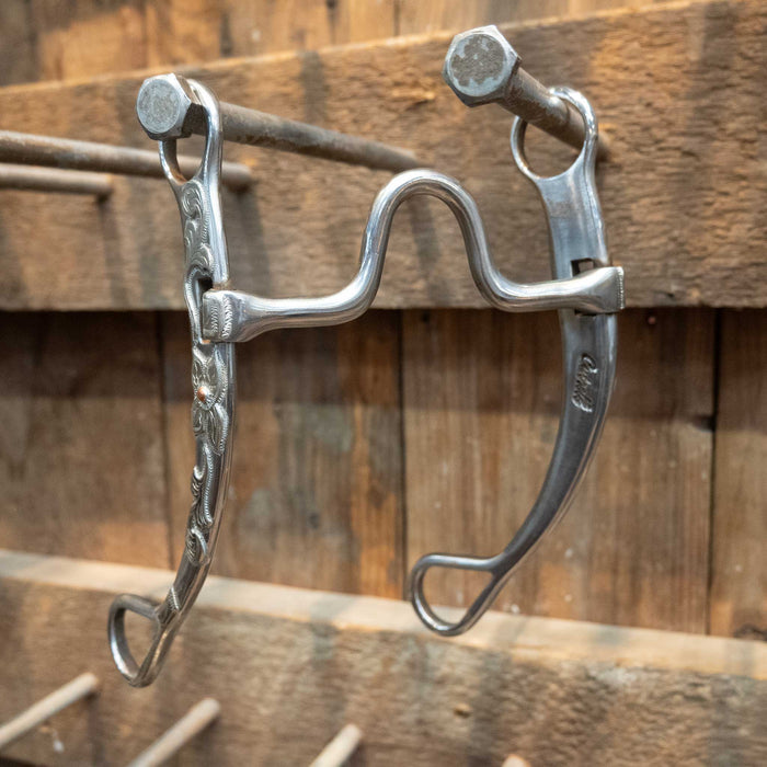 Cutrell Silver Mounted Solid Medium Port Bit