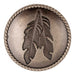 Roped Edge Feather Concho Tack - Conchos & Hardware MISC   