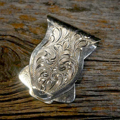 Silver Engraved Money Clip Collectibles TESKEY'S