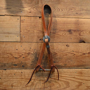 Handmade by Matt Hunn Augusta KS. Leather Split ear Headstall AAHT048 Tack - Headstalls Matt Hunn Leather