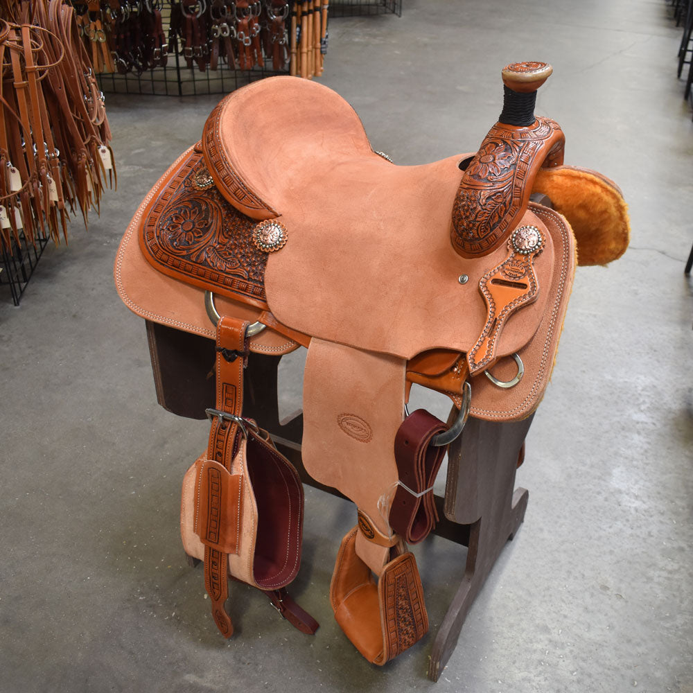 16" TESKEY'S ALL-AROUND ROPING SADDLE Saddles TESKEY'S SADDLERY LLC   