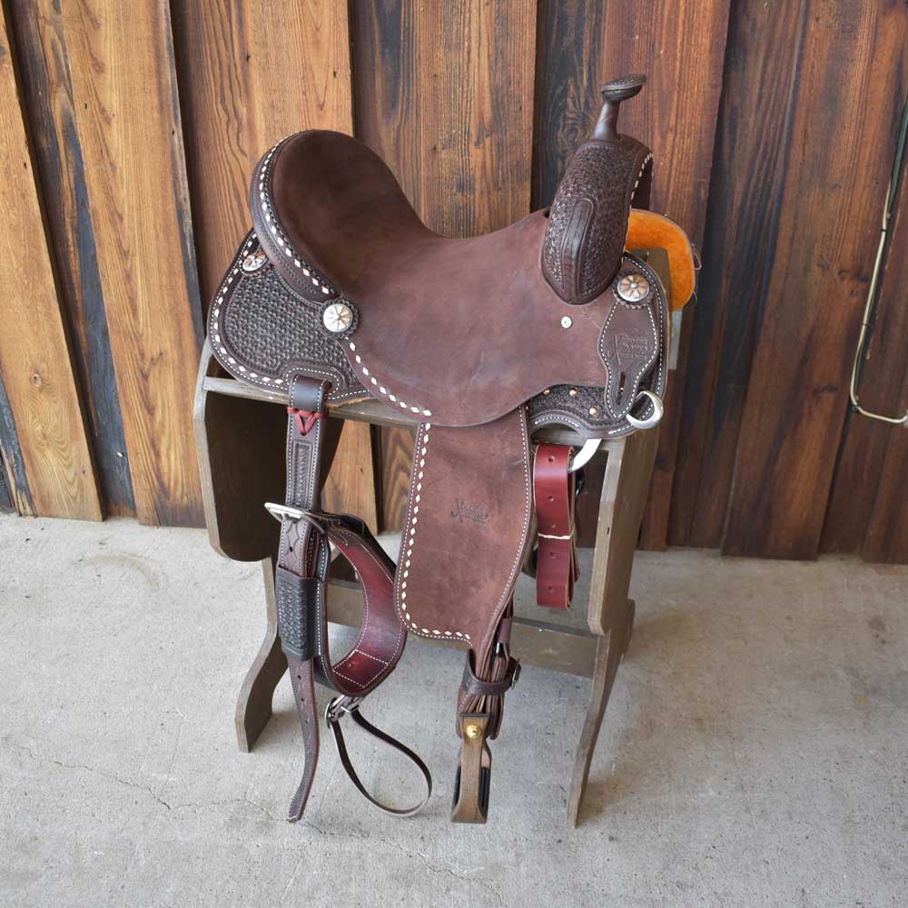 15" JEFF SMITH XTREME BARREL SADDLE Saddles Jeff Smith   