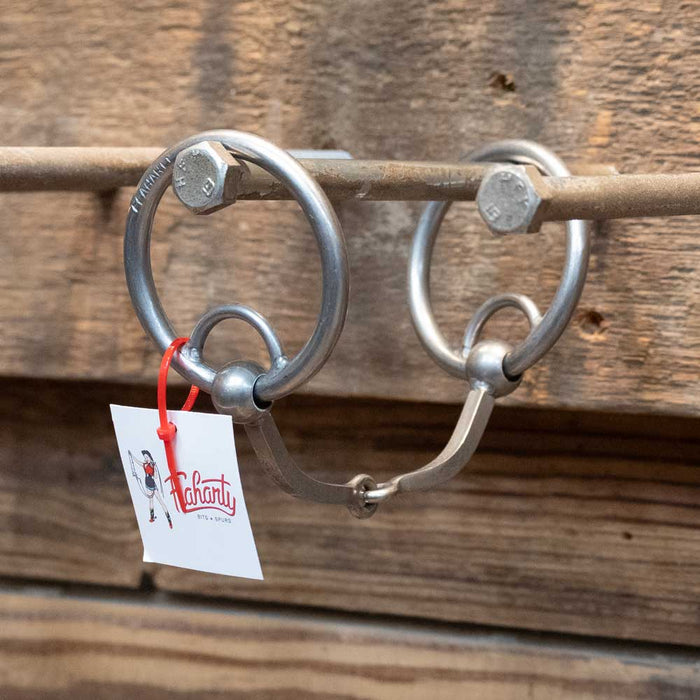 Flaharty Locked O-Ring Square Snaffle Bit Tack - Bits Flaharty