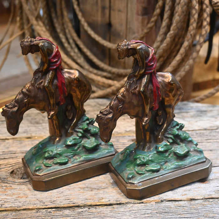 Vintage End of The Trail Bookends Collectibles Teskey's