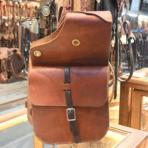 Top Grain Heavy Leather Saddle Bags _CA1260 Collectibles MISC