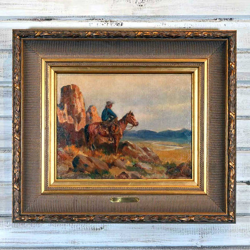 Resting Cowboy by Olaf Wieghorst Collectibles Olaf Wieghorst