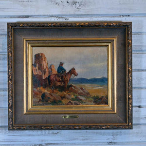 Western Art - Olaf Wieghorst "Resting Cowboy" _CA671 Collectibles Olaf Wieghorst 1899-1988