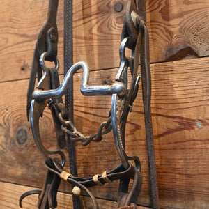 Bridle Rig - Silver Mounted MORGAN Solid Port Bit RIG988 Tack - Rigs Morgan