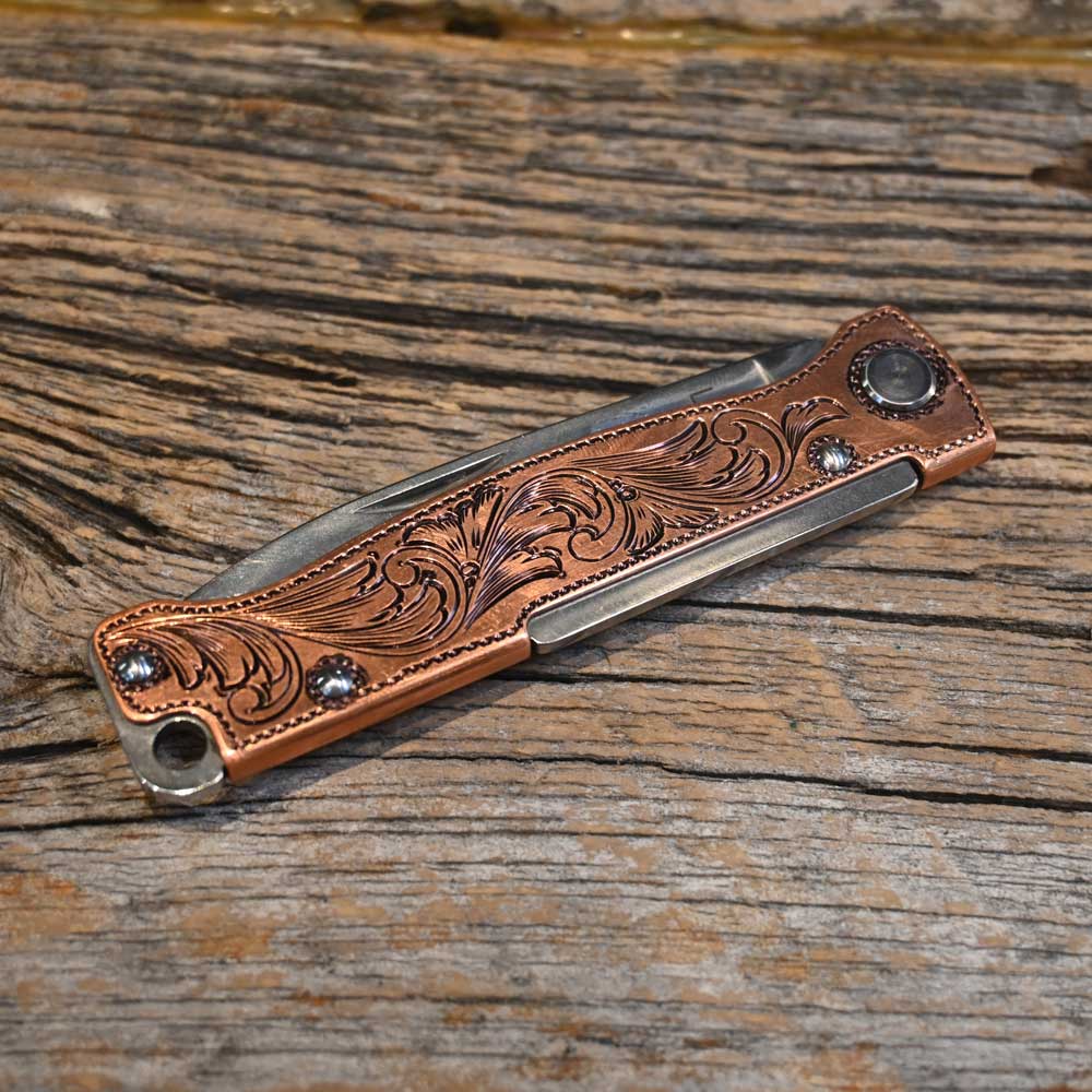 Hand Engraved Knife by LUKE SPRABERRY AAHT116