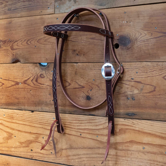 Ross Bullinger 3/4" Stitched Browband Headstall