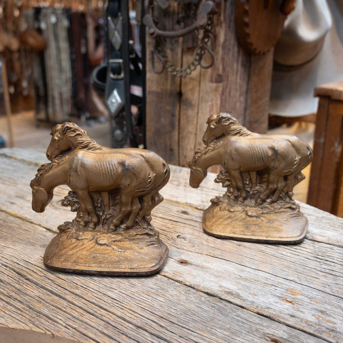 Antique Standing Horses Bookends Collectibles Teskey's