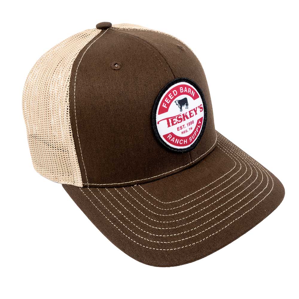 Teskey's Feed Barn Patch Cap - Brown/Khaki TESKEY'S GEAR - Baseball Caps Richardson   