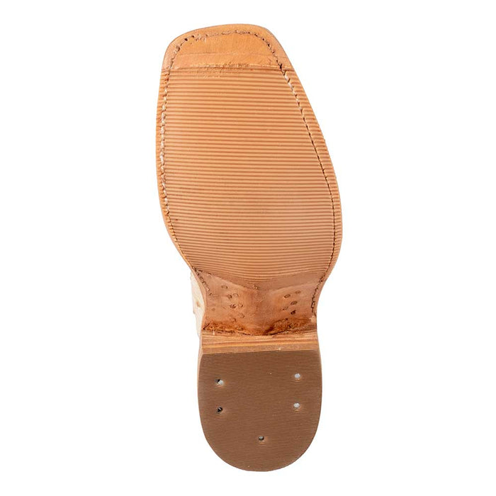 Rios Of Mercedes Women's Antique Saddle White Wax Full Quill Ostrich Boot WOMEN - Footwear - Boots - Exotic Boots Rios of Mercedes Boot Co.   