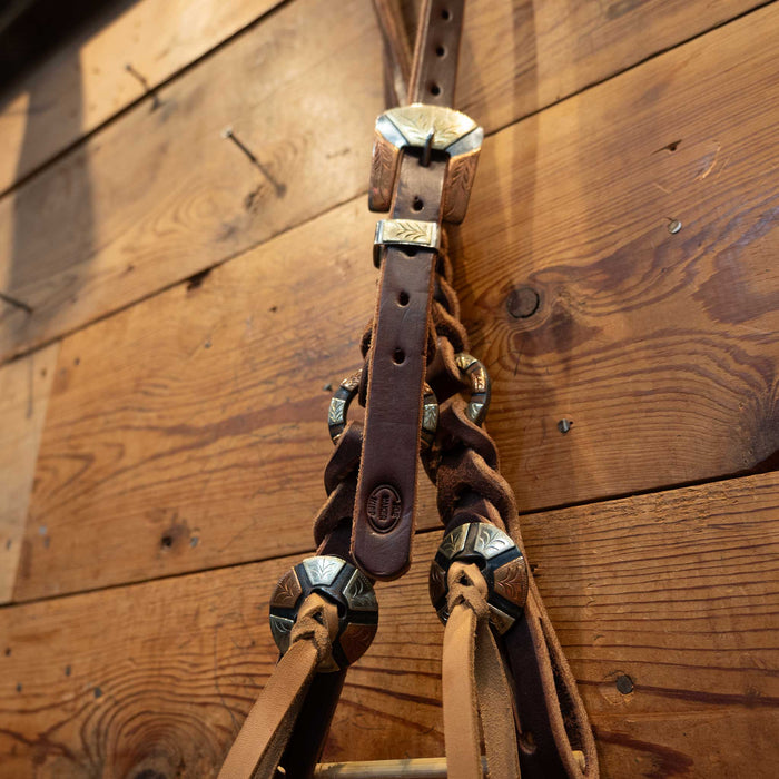 Joe Hipp Split Ear Headstall w/ Teskey's Hardware Tack - Headstalls Joe Hipp