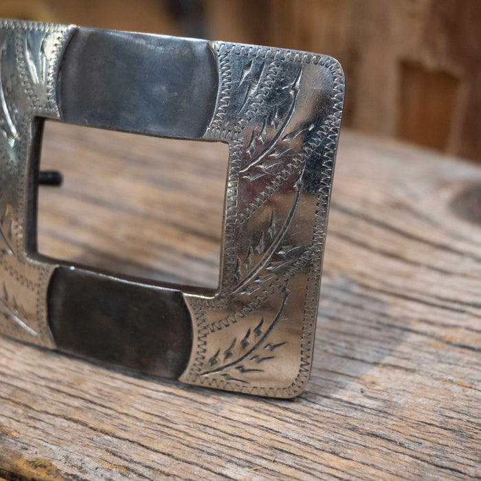 Turtle Jones Silver Mounted Belt Buckle