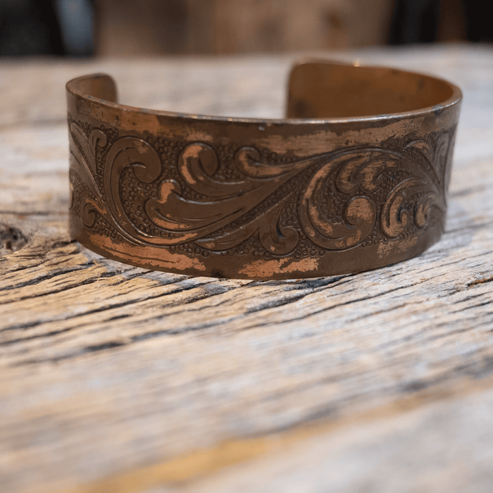 Engraved Copper Cuff