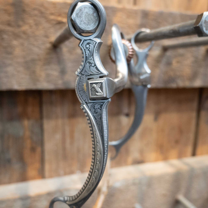 R. Looper Silver Engraved Tall Port w/Cricket Bit 1834