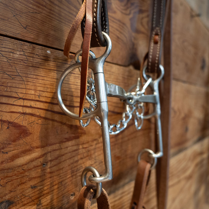 Reinsman Square Snaffle Bit Bridle Rig