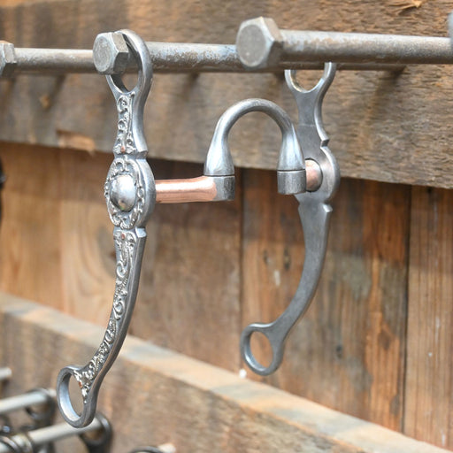 Josh Ownbey Cowboy Line Correction Bit w/ Copper Bars Tack - Bits Josh Ownbey Cowboy Line