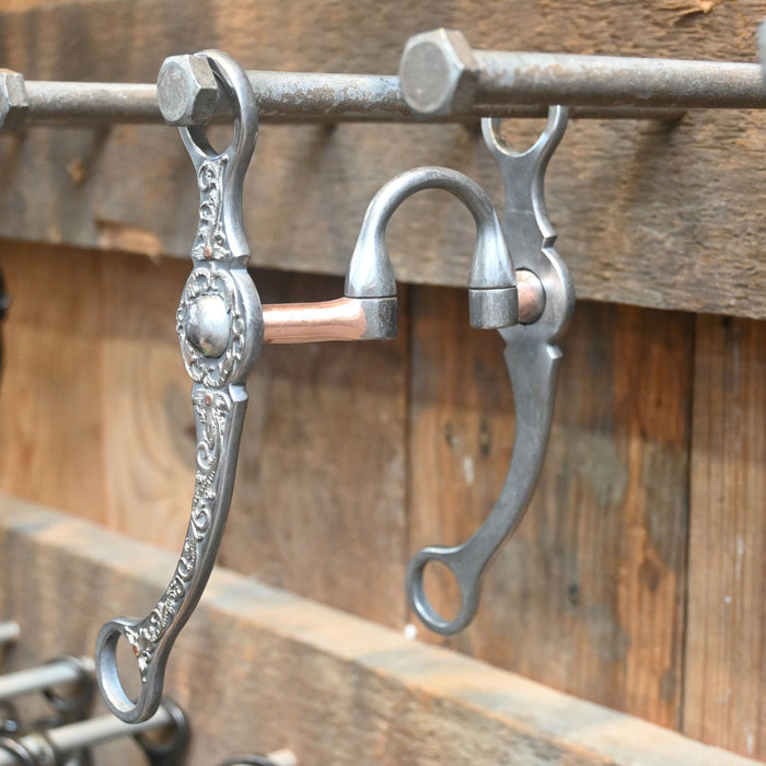 Josh Ownbey Cowboy Line Correction Bit w/ Copper Bars Tack - Bits Josh Ownbey Cowboy Line