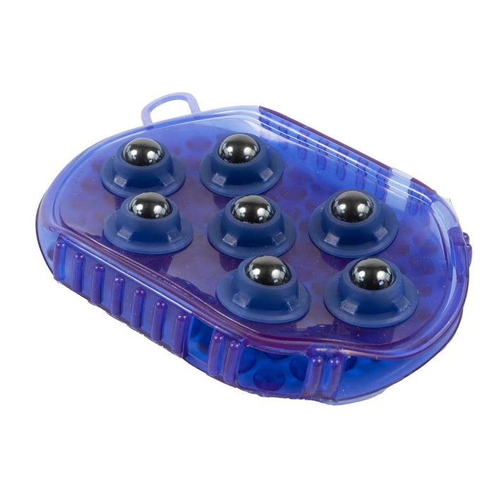 Teskey's Gel Mitt With Magnetic Massage Rollers Equine - Grooming Teskey's Purple  