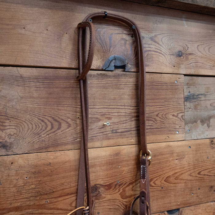 Cow Horse Supply Sliding Gag Snaffle Bridle Rig