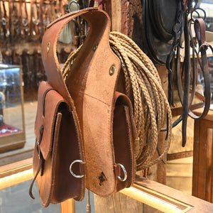 Top Grain Heavy Leather Saddle Bags _CA1260 Collectibles MISC