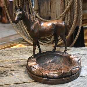 Vintage Copper Clad Horse Ashtray Collectibles Teskey's