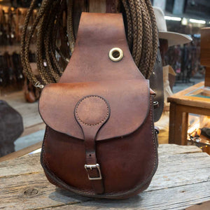 Heavy Tooled Leather Saddle bags