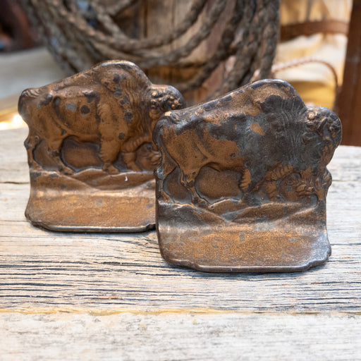 Vintage Cast Buffalo Bookends by D.A.L. Collectibles D.A.L.