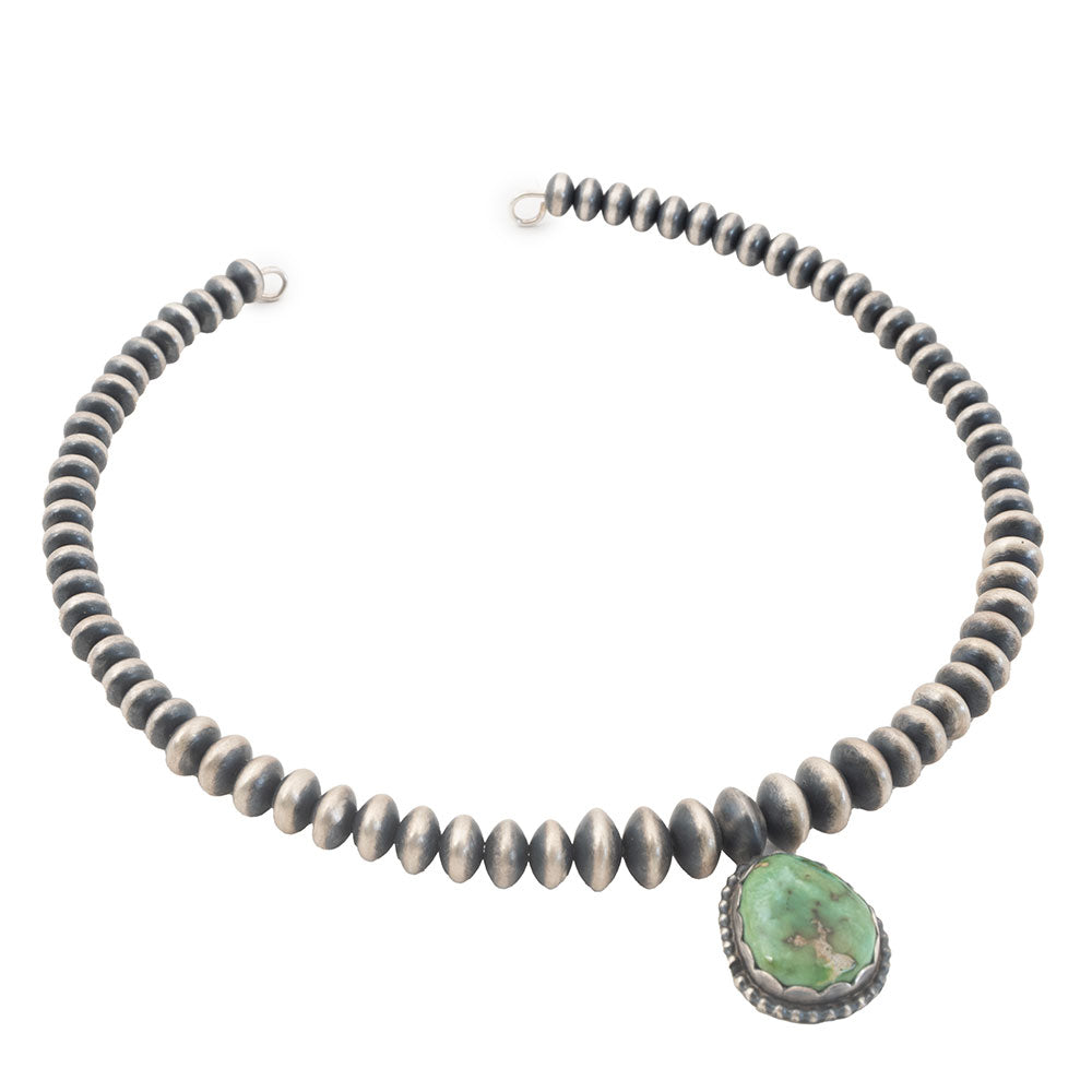 Navajo Pearl & Hachita Turquoise Choker Necklace WOMEN - Accessories - Jewelry - Necklaces Sunwest Silver   