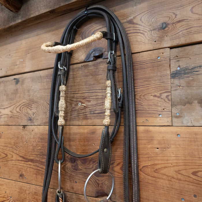 Reinsman O-Ring Twisted Snaffle Bridle Rig w/ Browband Headstall