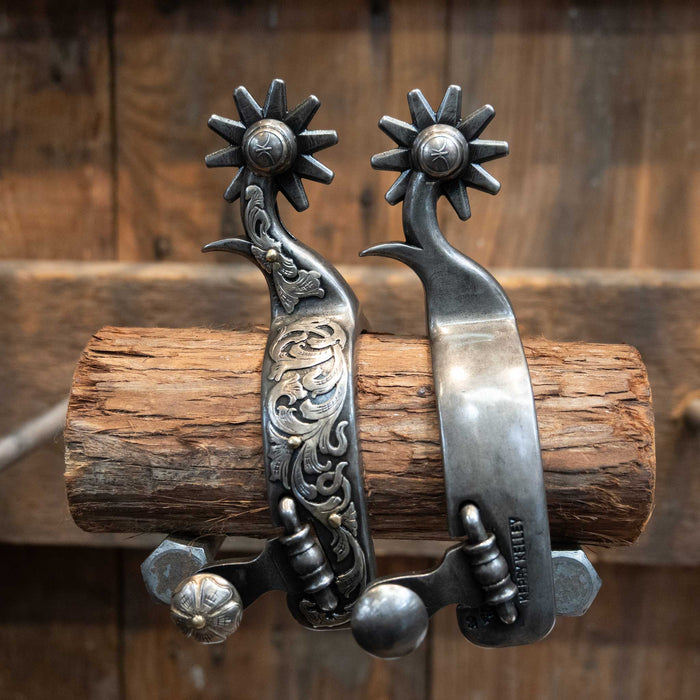 Kerry Kelley Silver Mounted 10pt Spurs