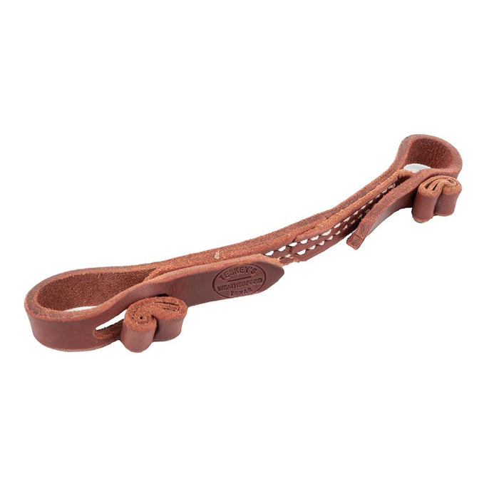 Teskey's Leather Button Curb Strap Tack - Bits Teskey's Latigo 1/2"