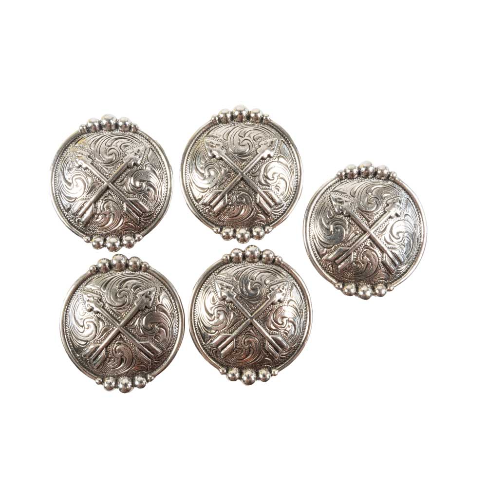 New Arrow Set Of 5 1 1/2" Conchos Sale Barn MISC   