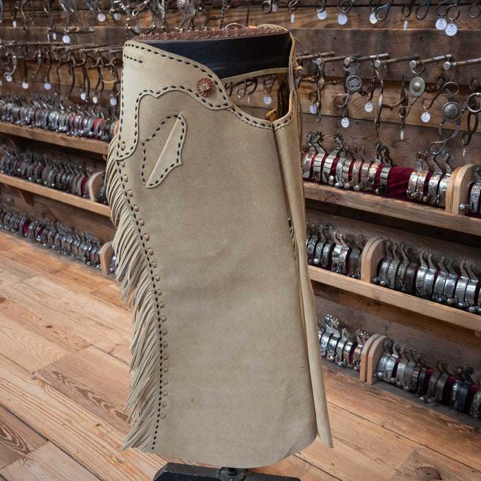 Bryan Clark Roughout Stepthrough Chaps w/ Ryan Clark Hardware
