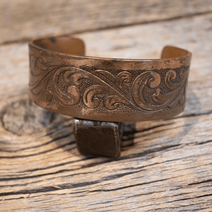 Engraved Copper Cuff