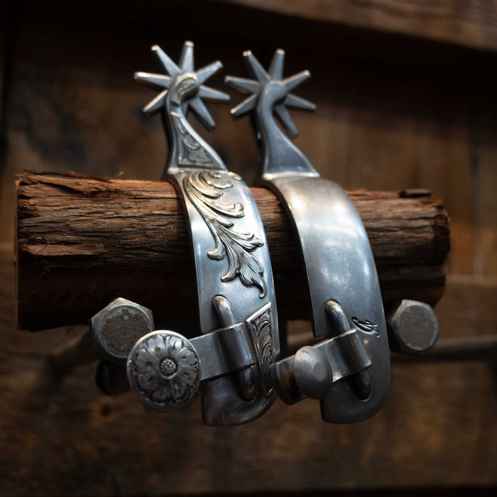 Cody Anthony Silver Mounted 8pt. Spurs