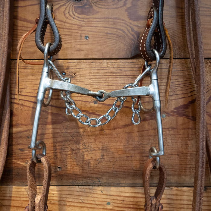 Reinsman Square Snaffle Bit Bridle Rig