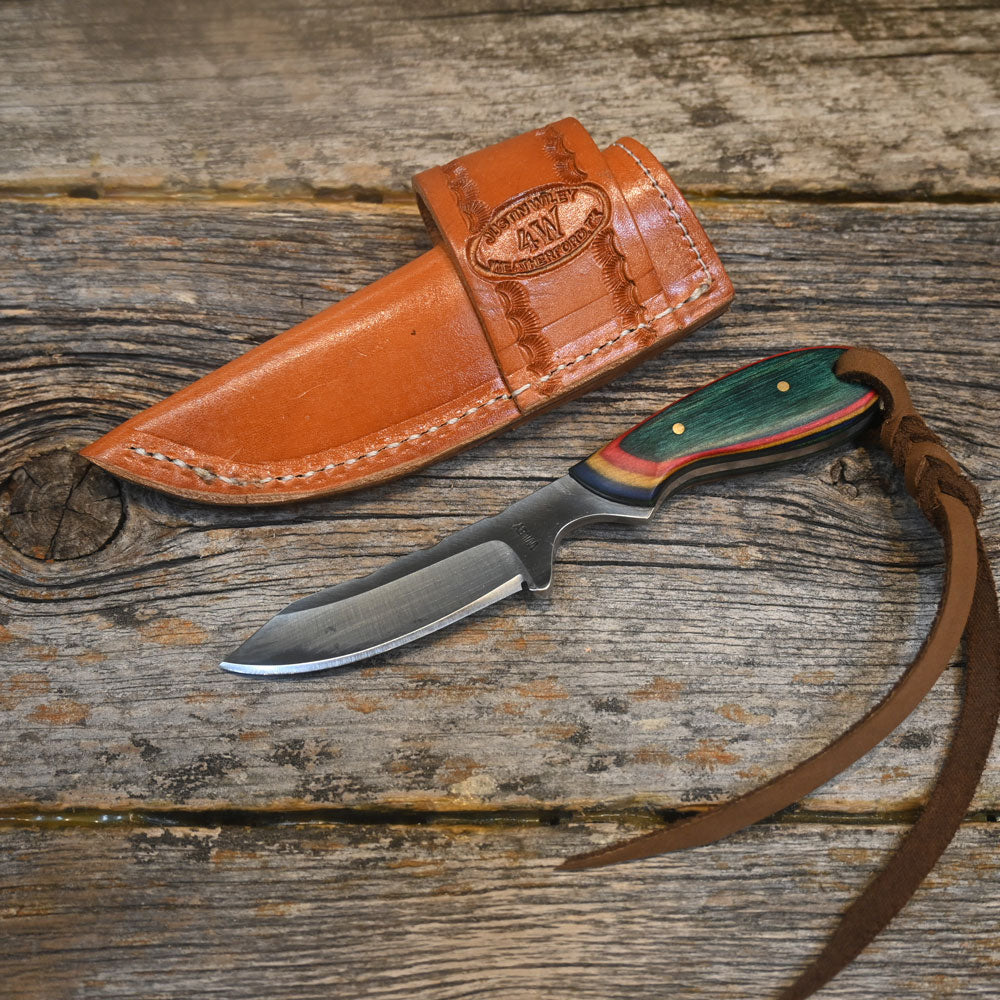 Justin Wiley Handmade Knife with Leather Sheath WK005 Knives JUSTIN WILEY   