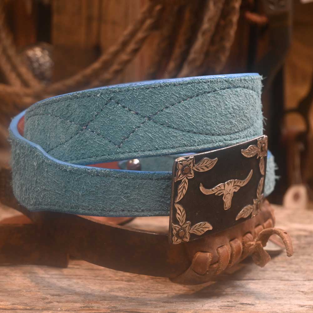 Western 32" Belt Handmade By Adam Lahey - Sky Blue Belt -   ALT002 MEN - Accessories - Belts & Suspenders Adam Lahey   