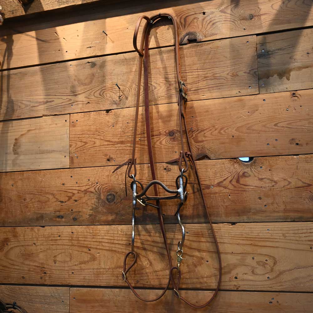 Bridle Rig - USA Myler Solid Port Bit - RIG619 Tack - Rigs Myler USA   