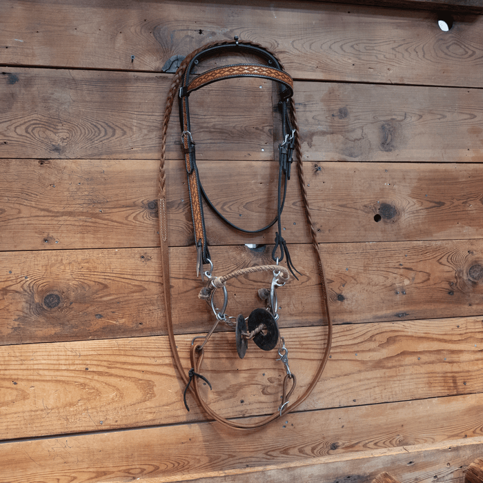 Twisted Wire Snaffle Bridle Rig