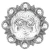 Crossed Pistols Berry Concho Tack - Conchos & Hardware MISC