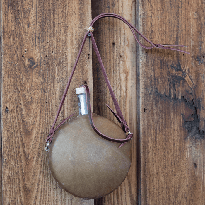 Bill Elliott Handmade Rawhide Canteen