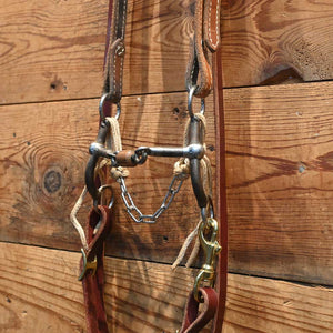 Bridle Rig - Silva Carnevale - 3 piece dogbone with Copper Roller Bit RIG1009 Tack - Rigs Silva Carnevale